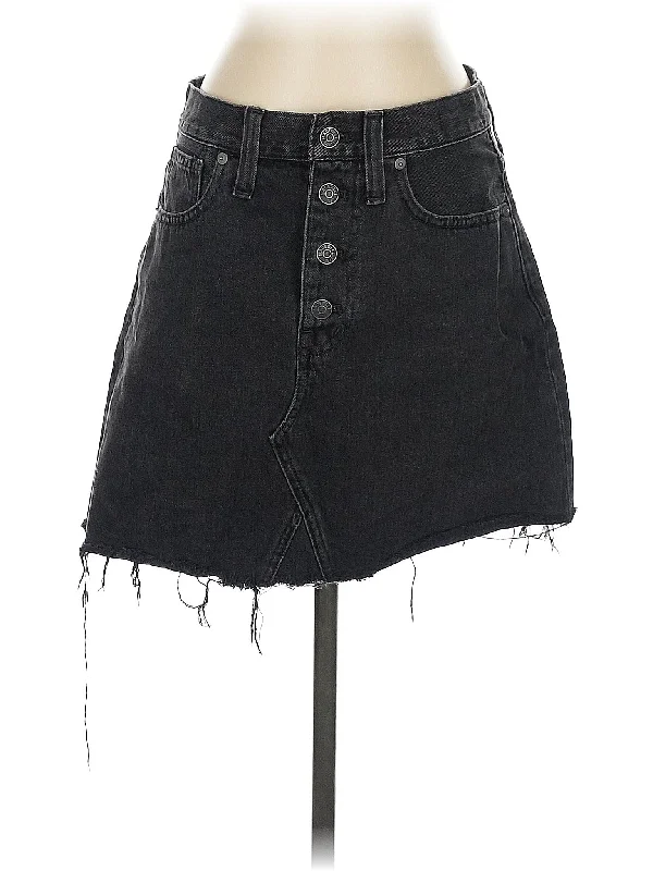 Belted Denim Skirts for Chic -Denim Skirt