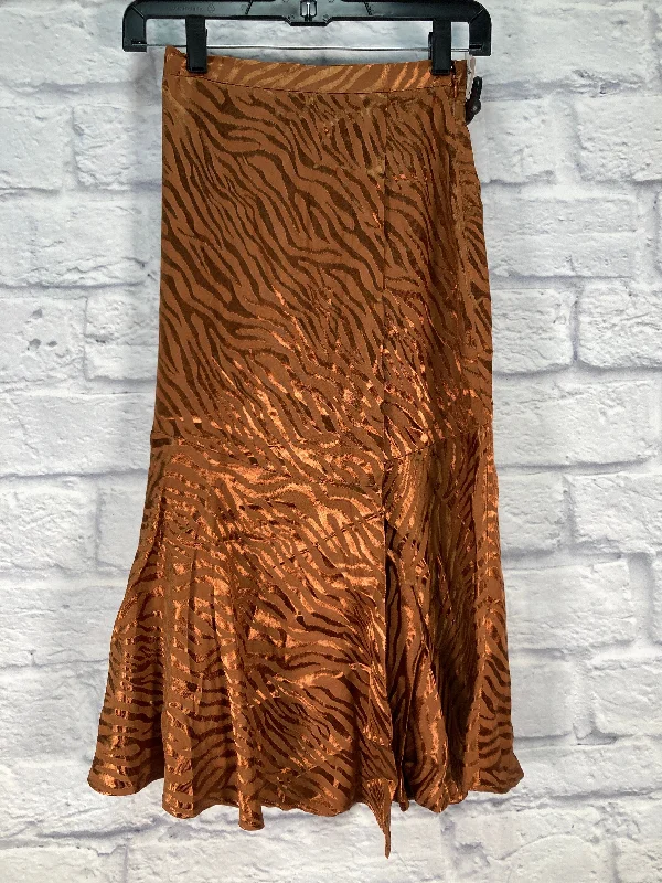 Vintage skirts for retro-inspired fashion vibes -Skirt Maxi By Maeve In Brown, Size: 00