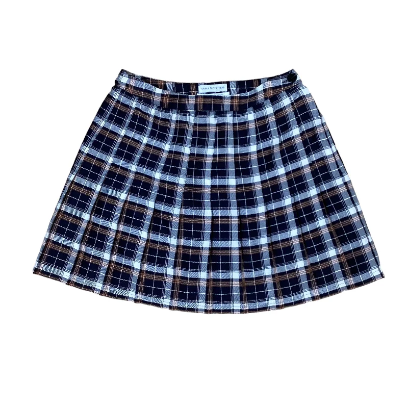 Pleated skirts for sophisticated evening wear -Skirt Mini & Short By Urban Outfitters In Plaid Pattern, Size: S