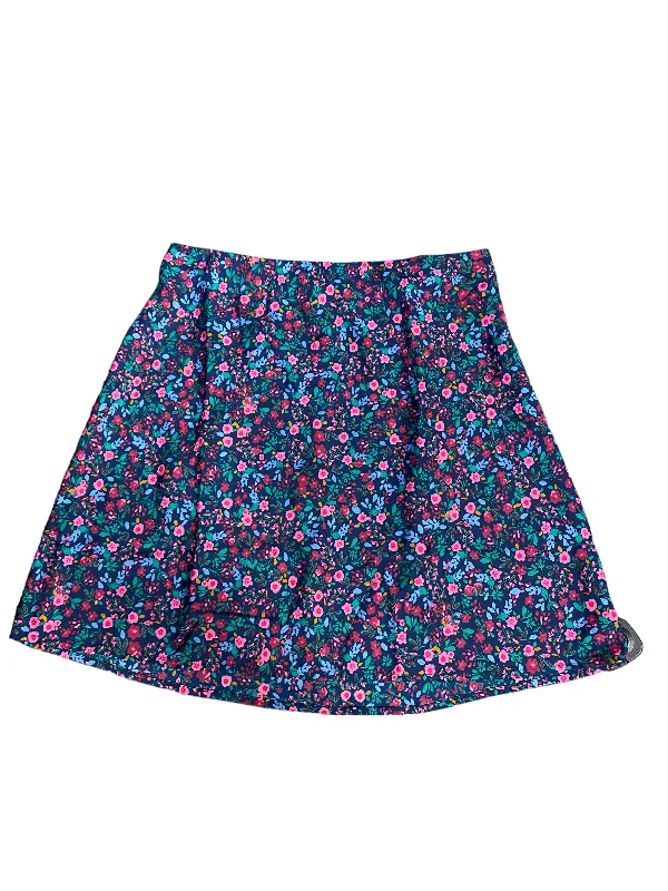 Soft linen skirts for gentle warm wear -Skirt Midi By J. Crew In Floral Print, Size: S