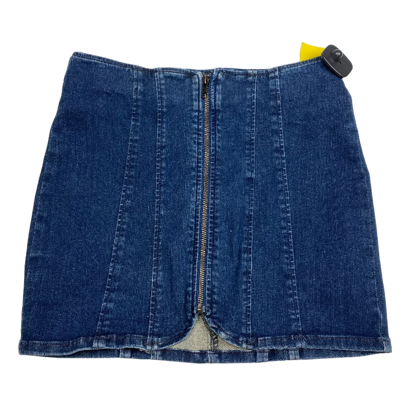 Denim Skirts for Hiking -Blue Denim Skirt Mini & Short We The Free, Size S