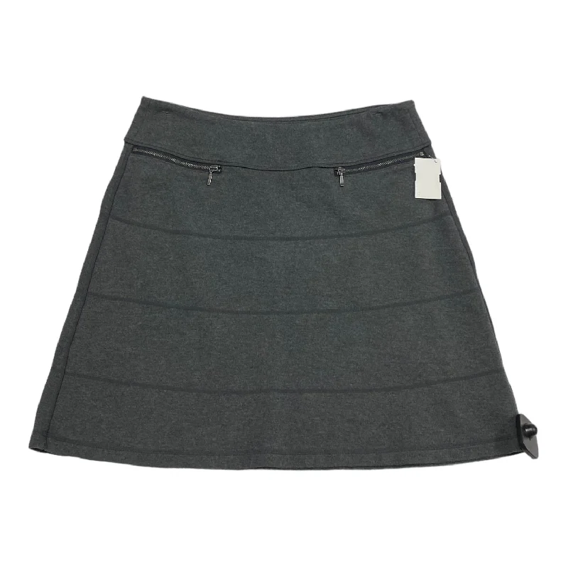 Patterned skirts with geometric print edge -Skirt Midi By Athleta In Grey, Size: M