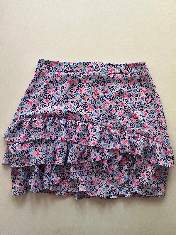 High-waisted denim skirts for cool lift -Skirt Mini & Short By Lilly Pulitzer In Floral, Size: 6